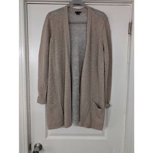 Theory Cardigan Sweater women's‎ large tan mohair longer Neutral luxury